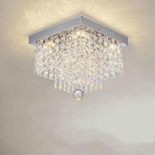 Fashion square crystal led Chandeliers LED lamps restaurant corridor high power LED Chandelier led lustre light Chandeliers ZM