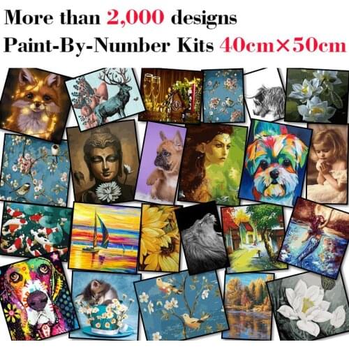 Mileelife Paintting By Numbers for Kids Adults DIY Beginner Oil Painting Kit Home Decoration