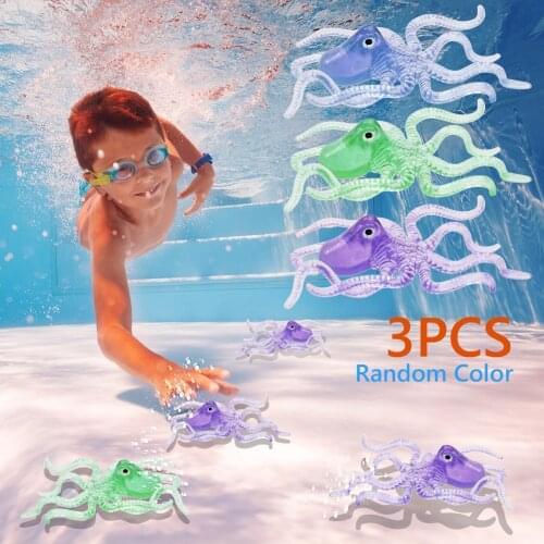 2021 Summer New 3/12pcs Children Diving Toy Pool Octopus Kids Training Water Games Random wimming Pool Diving Game Toys