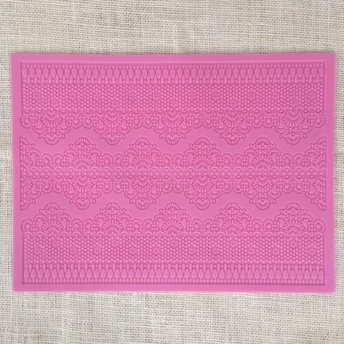 New Oversized Lace Lace Silicone Molding Fondant Cake Lace Around Edge Decorating Tools Sugar Craft Lace Mat