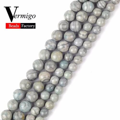 Wholesale New Stone Beads Natural Mineral Jaspers Round Loose Beads For Jewlery Making 6 8 10mm Pick Size Diy Bracelet