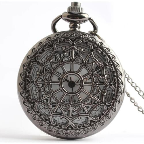 2021 New Fashion Spider New Watch Pendants Round Black Chain Short Long Mens Womens Black Color Necklace Jewelry Gift