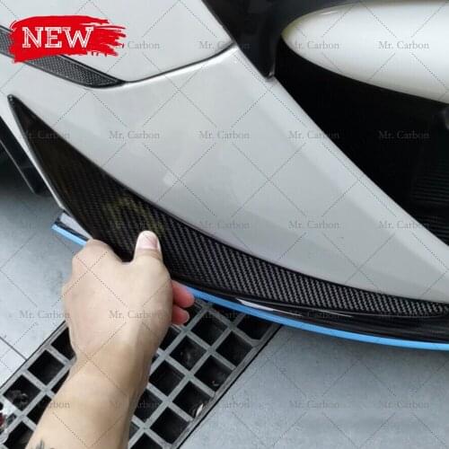 FOR MCLAREN 540C 570S APR STYLE CARBON FIBER FRONT BUMPER CANARD TRIM BODY KIT TUNING PART FOR 570S CARBON SIDE SPLITTER RACING