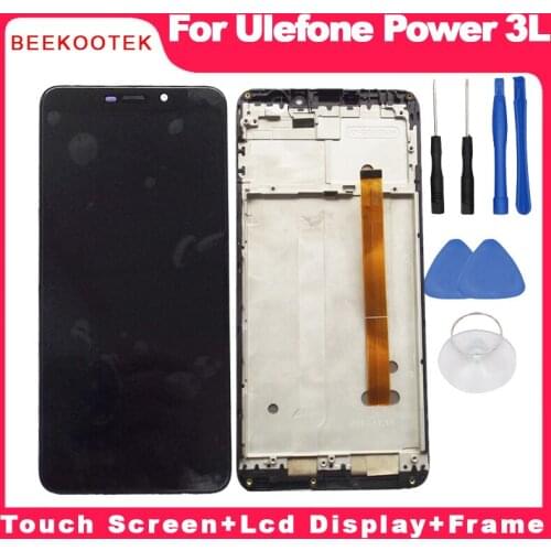 Ulefone Power 3L Front Panel Touch Glass Digitizer Screen with LCD display replace for ULEFONE Power 3L Cell Phone