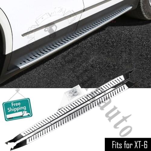 Fits for C.adillac XT-6 XT6 2019 2020 2Pcs left right running board side steps nerf bar car pedal side stairs