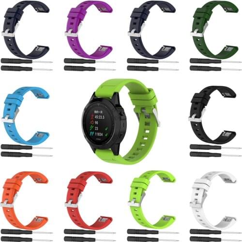 22mm Universal Watchband Strap For Garmin Fenix3 MK1 Shearwater Teric Crest CR4 Watch Quick Release Silicone Easyfit Wrist Strap