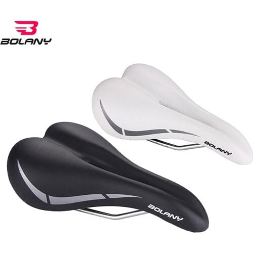 BOLANY Mountain Bike Saddle, Silicone Cushion, Breathable, Shock-absorbing and Wear-resistant, Cycling Supplies Black White 2021