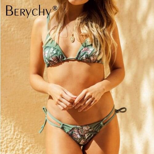 Sexy Micro Bikini 2021 Women Swimsuit Bandage Bikini Set Swimwear Female Halter Top Brazilian Bathing Suit for Women