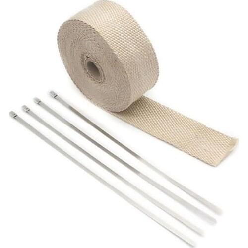 Auto Motorcycle Exhaust Pipe Thermal Insulator Wrapping Tape Made For Intake Inter Cooler Reflective Insulation Kit Refit Design