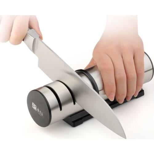 TAIDEA kitchen knife sharpener three-stage coarse medium fine TG1202 GRINDER diamond ceramic stainless steel sharpening system