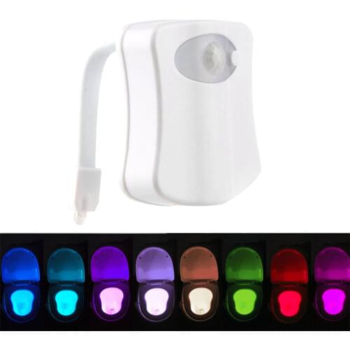 PIR Toilet Led Seat Night Light Smart Motion Sensor 8Colors Waterproof Backlight For Toilet Bowl Luminaria Lamp WC Toilet Led