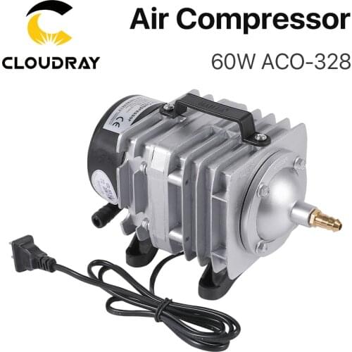 Cloudray 60W Air Compressor Electrical Magnetic Air Pump for CO2 Laser Engraving Cutting Machine ACO-328