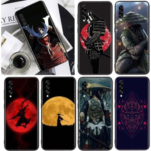 Japan The samurai Ninja for Samsung Galaxy A90 A80 A70 A60 A50 A40 M30 A20E A2Core A10S A10E Soft Black Phone Case