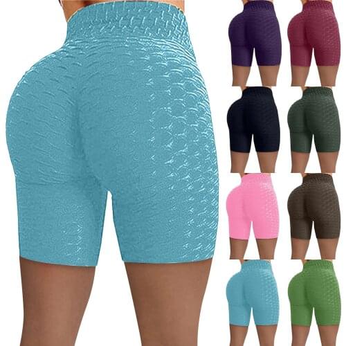 Women Sport Shorts Yoga Clothing Gym High Waist Push Up for Ladies Shorts Leggings Fitness Seamless Hip Lift Tight Sportswear
