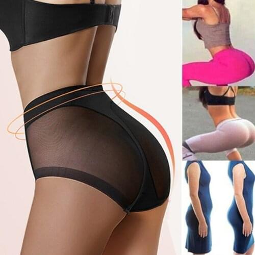 Women MeshBoyshorts Body Shaping Panties Female Pants High Elastic Control Briefs Seamless Breathable Intimates