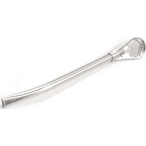 2PC=1Set Tea Filter Stainless Steel Drinking Straw Handmade Yerba Mate Tea Bombilla Gourd Washable Practical Tea Tools+Brush