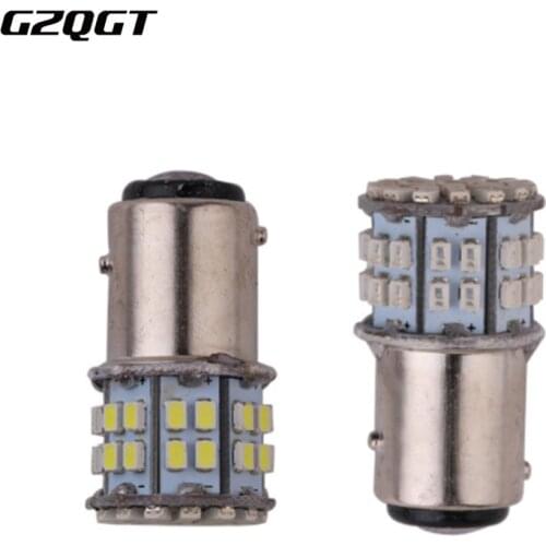 2PCS S25 1206 1156 P21W BA15S 1157 BAY15D P21/5W 50 SMD Car Led Turn Signal Brake Tail Lights 12V 24V Auto Bulbs