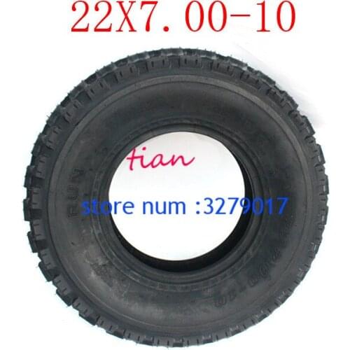 2PCS 2019 New Good Quality GO KART KARTING ATV UTV Buggy 22x7.00-10 Inch Tubeless Tyre Rubber Tire