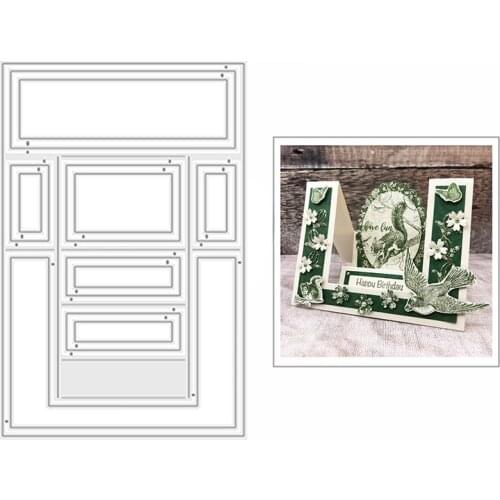 2021 New Centre Stepper Frame Metal Cutting Dies for DIY Scrapbooking Decoration and Card Making Paper Craft Embossing No Stamps