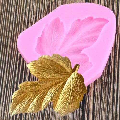 3D Tree Leaf Molds Sugarcraft Leavf Silicone Mold Turtle Leaf Fondant Cake Decorating Tools Leaves Chocolate Gumpaste Mold
