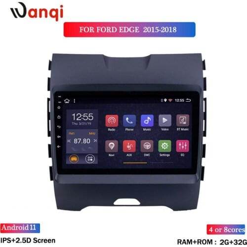 9 inch 2+32G Android 8.1 Car Player for Ford EDGE Ranger 2015-2018 Multimedia Navigation System Support SWC Car Play BT No DVD