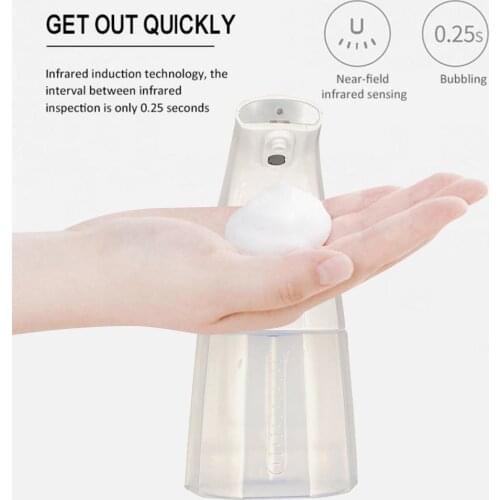 250ml Automatic Touchless Infrared Sensor Foam Soap Dispenser Hand Washing Device for Kitchen Bathroom