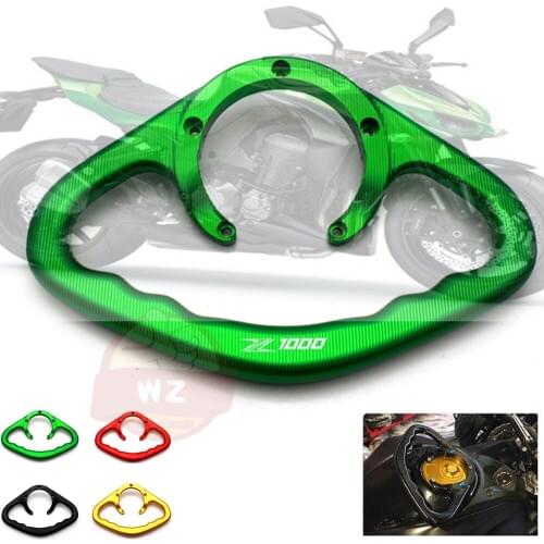 For KAWASAKI Z1000 2006-2015 Motorcycle Accessories CNC Passenger Handgrips Hand Grip Tank Grab Bar Handles Armrest logo Z1000
