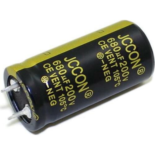 JCCON Horn Aluminum Electrolytic Capacitor 200v680uf Volume 22*45 Inverter Power