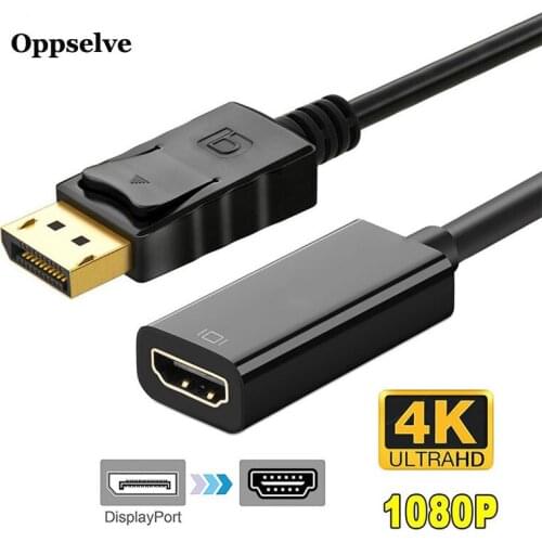 DP to HDMI-compatible Cable 4K Display Port Wire Cord to HDMI-compatible Cable 1080P 60Hz DP For Projector PS4 PC HDTV Laptop