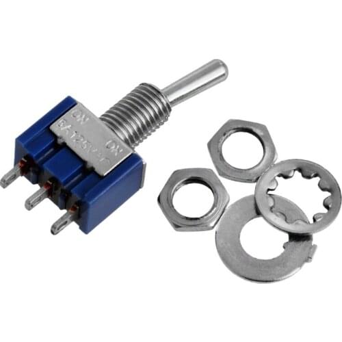 L9BE 1 PC Mini MTS-102 3-Pin SPDT ON-ON 125VAC 6A Toggle Switches