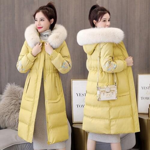 LDKVGSU Women's Winter Parkas With Natural Fur