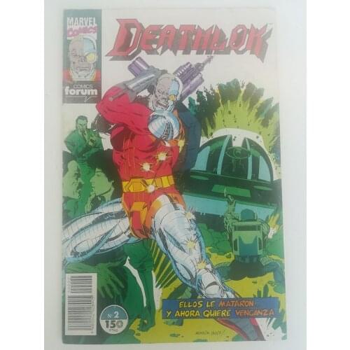 MARVEL, DEATHLOK half man half machine, No. 2, ED. FORUM, year 1993, author DWAYNE MCDUFFIE, comic BOOK Spanish, TEBEO