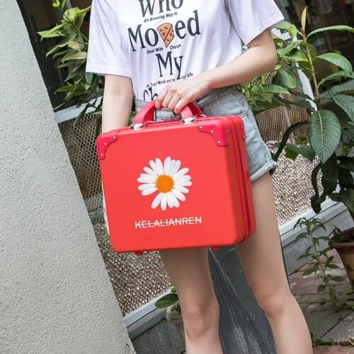 Fashion 16 inch portable cosmetic storage bag makeup case suitcases travel Waterproof cosmetic bag carry on luggage make up bag