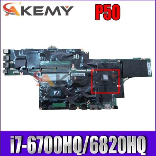 NM-A451 For Lenovo Thinkpad P50 Laptop Motherboard With i7-6700HQ/i7-6820HQ CPU N16P-Q3-A2 M2000M 4GB-GPU 01AY364 01AY375 Tested