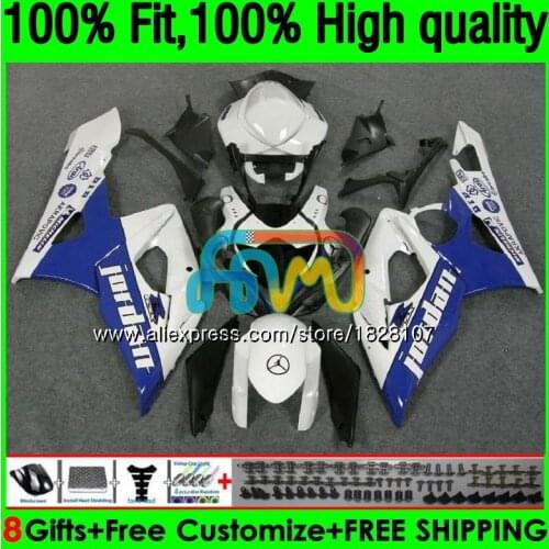 OEM For SUZUKI GSXR-1000 GSX R1000 GSXR 1000 CC 05 06 42BS.37 GSX-R1000 1000CC 05 Blue white 06 K5 GSXR1000 2005 2006 Fairing