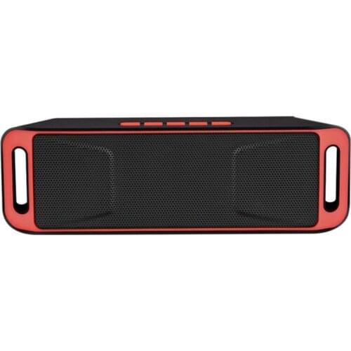 Portable Wireless Bluetooth Speaker TF USB FM Radio Built-in Microphone Dual Speaker Subwoofer