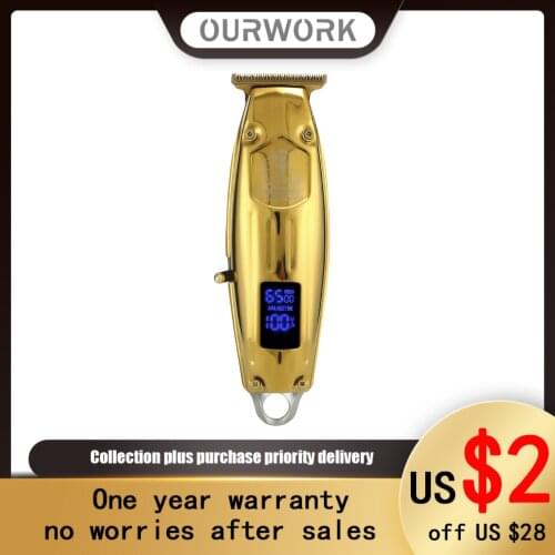Professional Hair Clipper Digital Usb Rechargeable Mens Hair Clipper Haircut Razor Hair Clipper Haircut Machine