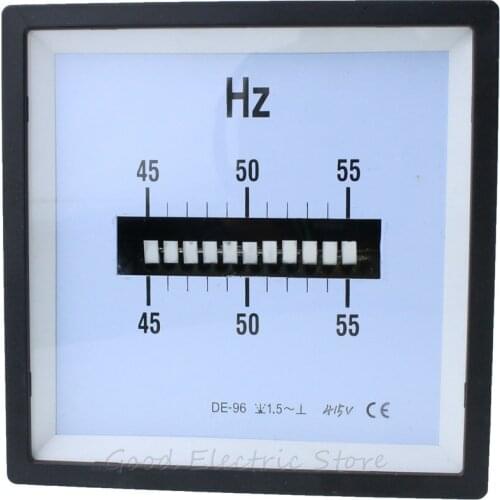 SQ-96-HZ CP-96 DE-96 AC 45-55 Hz 45-65 Hz 55-65 Hz 110V 220V 380V 415V 440V Vibrating Spring Frequency Meter