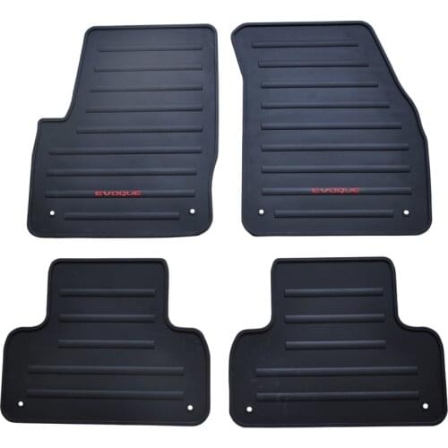 Waterproof Non Slip Rubber Car Floor Mats for EVOQUE No Odor Green Latex Carpets Five Seats