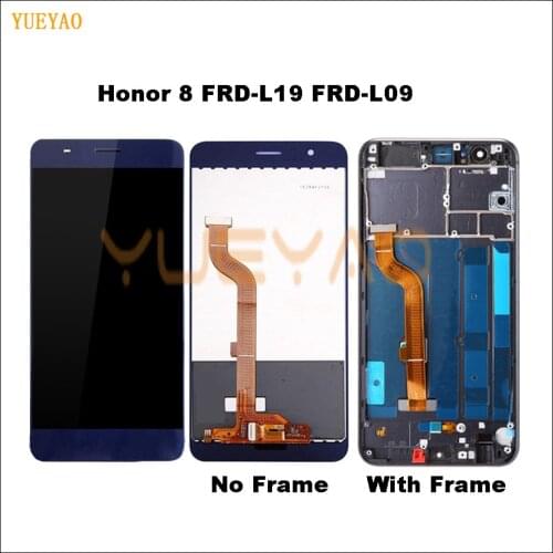 For Huawei Honor 8 LCD Display Touch Screen Digitizer Honor8 LCD For Huawei Honor 8 LCD With Frame FRD-L19 FRD-L09 Replacement