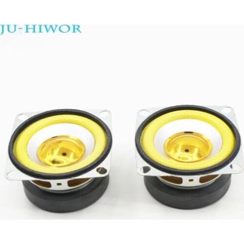 2pcs 3 Ohm 5W 53MM Musical Flowerpot Loudspeaker 45mm External Magnetic Speaker Foam Yellow Edge Bright Cap Height 30mm