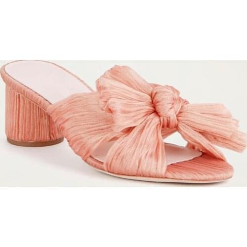 2021 New Shoes Summer Butterfly-Knot Sandals Women Sandals Gold Wire Shoes Women Fashion Slides High Heels Ankle-Wrap Sandals