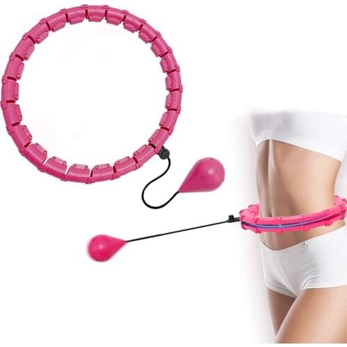 24 Section Adjustable Sport Hoops Abdominal Thin Waist Exercise Detachable Massage Fitness Hoop Training Weight Loss