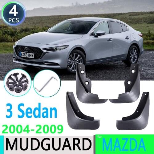 For Mazda 3 BK Sedan Saloon 2004 2005 2006 2007 2008 2009 Fender Mudguard Mud Flaps Guard Splash Flap Mudguards Car Accessories