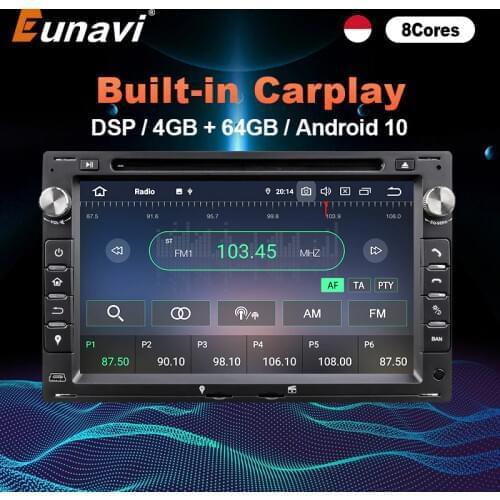 Eunavi 2 Din Android Car Radio For VW Polo Passat B5 MK4 MK5 Jetta Bora T5 GPS Navigation Multimedia Player 7 inch DSP 2Din DVD