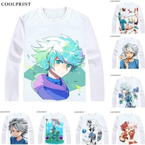 Coolprint Suzuno Fuusuke T Shirt Inazuma Eleven Diamond Dust Japan Men T-shirt Casual Vintage TShirt Printed Long Sleeve Shirts