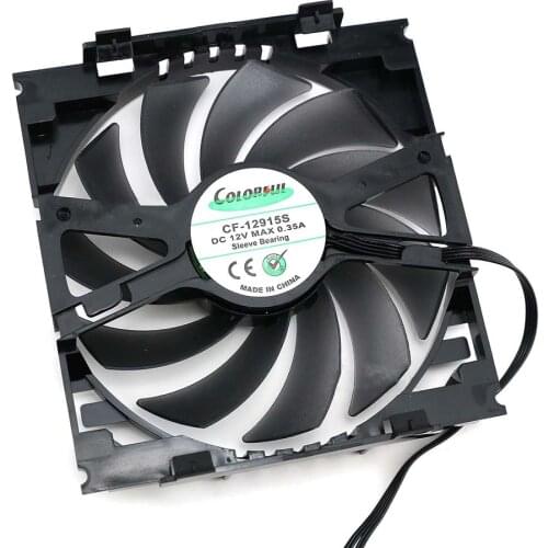 High efficiency Graphics Card Fan for Inno3D GTX770 780 780ti CF-12915S Cooler Cooling Fan Repair Part