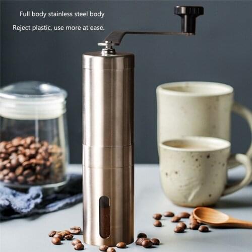 Small Stainless Steel Coffee Bean Grinder Hand Grinder Freshly Ground Manual Coffee Machine Creativity Hot