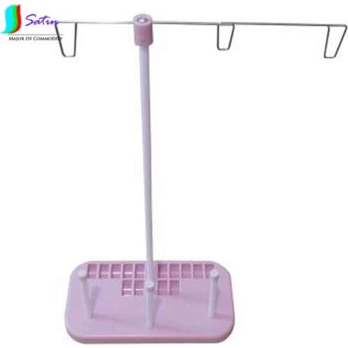 DIY Tool Set Home Sewing Machine Tools Pink Plastic 3 Position 14PC Cop Latch Place Sewing Thread Spool Holder S0016