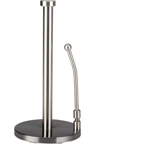 2021 New Paper Towel Holder Weighted Base - Adjustable Spring Arm Any Types Paper Holder